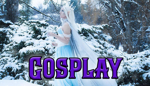 Cosplayer in ice queen dress Attend a fantasy ball in albany ny